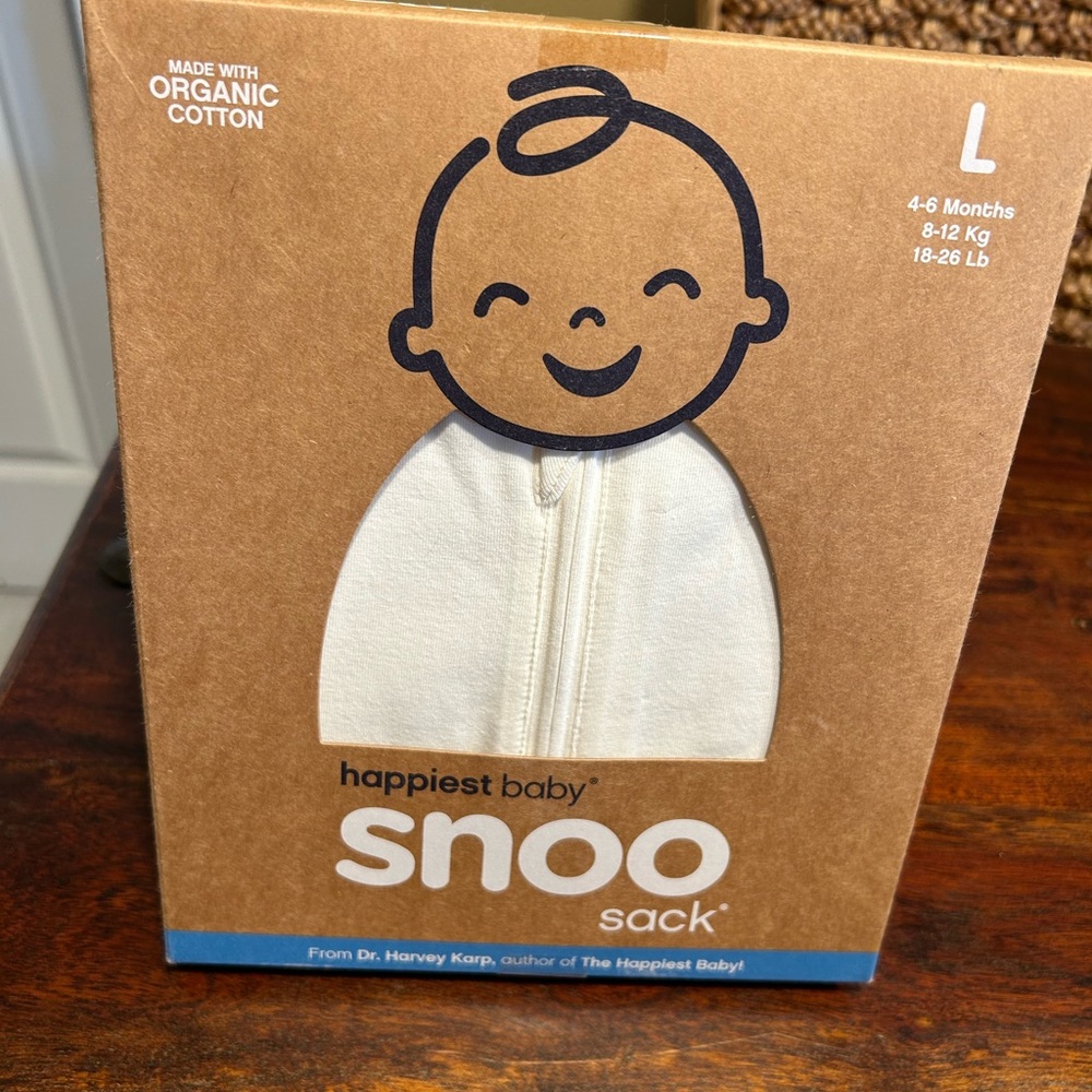 Snoo Happiest Baby Snoo Sack in Cream. Large 4-6 Months